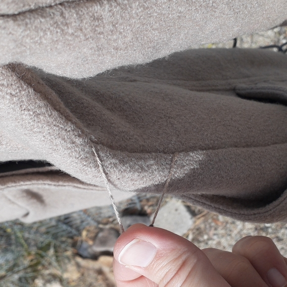 Viml.y Black & Tan Pea Coat, Size M - Picture 5 of 8